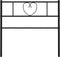 vidaXL - Hoofdbord - 100 - cm - metaal - zwart