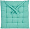 Giftdecor Stoelkussen Decorama - binnen/buiten - mintgroen - 40 x 40 x 5 cm - polyester