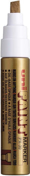 UNI Paint PX-30 Gouden Paint Marker - 4 - 8,5 mm Beitelpunt - Verfstift Op Oliebasis, Geschikt Voor Vele Ondergronden Zoals; Glas, Papier, Ceramiek, Plastic of Metaal