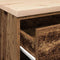 vidaXL - Garagekast - 40x51x85 - cm - massief - grenenhout - oud - hout