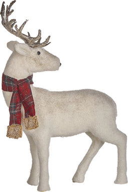 Beliani MUSTOLA - Decofiguur - Wit - Nepbont