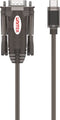 Unitek Y-1105K - Adapter USB naar Seriële Poort - DB9 RS-232 - Zwart - 1,5 m