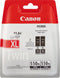 Canon PGI-550PGBK XL - Inktcartridge - Duopak - Zwart (2 stuks)
