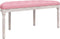 vidaXL - Bankje - 110,5x45x49 - cm - fluweel - roze