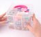Vaessen Creative - Stapelbare Opbergbox - 18 vakjes - 15 x 15 x 12,5 cm