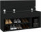 vidaXL - Schoenenbank - 105x30x45 - cm - bewerkt - hout - zwart