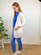 VILA VIRIL OPEN LS KNIT CARDIGAN - Dames - Halflang - Wit - Maat L