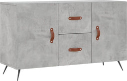 vidaXL - Dressoir - 100x36x60 - cm - bewerkt - hout - betongrijs