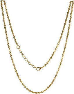 Silventi Lockits 980600415 Stalen Collier - Heli Twist - Goudkleurig - 40 + 5 cm