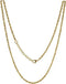 Silventi Lockits 980600415 Stalen Collier - Heli Twist - Goudkleurig - 40 + 5 cm