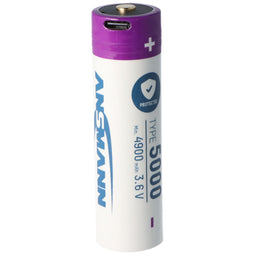 Ansmann 21700 - Li-Ion batterij - USB-C laadpoort 3.6V 5000mAh met beveiligingscircuit