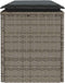 vidaXL - Tuinbank - met - kussen - 110x40x44 - cm - poly - rattan - grijs