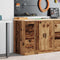 vidaXL - Garagekast - 30x51x85 - cm - massief - grenenhout - oud - hout