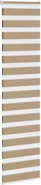 vidaXL - Zebra - Blind - 55x230 - cm - stofbreedte - 50,9 - cm - polyester - zandbruin