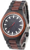 Wave Hawaii Horloge Citizen Miyota Heren 4,5 Cm Hout Zwart/bruin
