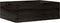 vidaXL - Houten - kist - met - handvatten - 40x30x13 - cm - massief - grenenhout - zwart