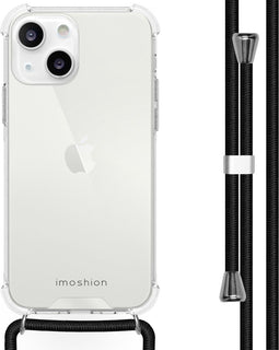 iMoshion Hoesje Geschikt voor iPhone 13 Hoesje Met Koord - iMoshion Backcover met koord - Transparant