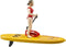 Bruder bworld lifeguard met stand up paddle board (62785)