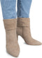 PS Poelman HAILEY - Enkellaarsjes - Suède - 9 cm naaldhak - Taupe