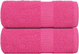 vidaXL - Zeepdoekjes - 2 - st - 30x30 - cm - 360 - g/m² - 100% - katoen - roze