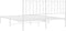 vidaXL - Bedframe - met - hoofdbord - metaal - wit - 160x200 - cm
