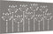 vidaXL - Wanddecoratie - tuin - bloemenontwerp - 105x55 - cm - cortenstaal