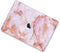 Lunso Geschikt voor MacBook Pro 13 inch M1/M2 (2020-2022) cover hoes - case - Marble Finley