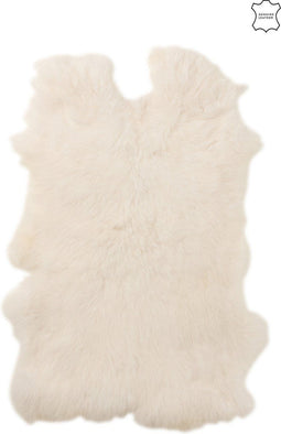 J-Line tapijt Konijnenvel Pels - imitatiebont - wit