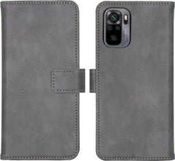 iMoshion Hoesje Geschikt voor Xiaomi Redmi Note 10 (4G) Hoesje Met Pasjeshouder - iMoshion Luxe Bookcase - Grijs