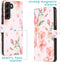 iMoshion Hoesje Geschikt voor Samsung Galaxy S22 Plus Hoesje Met Pasjeshouder - iMoshion Design Softcase Bookcase - Roze / Blossom Watercolor