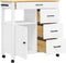 vidaXL - Keukentrolley - MONZA - 84x40x90 - cm - massief - grenenhout