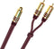 Oehlbach D1C20560 - Y-Cinch-adapter - OFC-koper 24k verguld - Bordeaux Rood