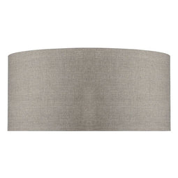 60x30 cm ronde lampenkap van katoen in donkere linnenkleur