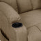 vidaXL Leunstoel stof taupe