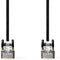 CAT5e Netwerkkabel - SF/UTP - RJ45 Male - RJ45 Male - 1.00 m - Rond - PVC - Zwart - Envelop