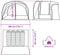 vidaXL - Autotent - 4-persoons - waterdicht - blauw