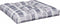 vidaXL - Palletkussen - 80x80x12 - cm - stof - ruitpatroon - grijs