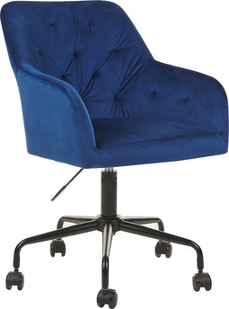 ANTARES - Bureaustoel - Donkerblauw - Fluweel