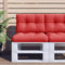 vidaXL - Palletkussens - 2 - st - stof - rood