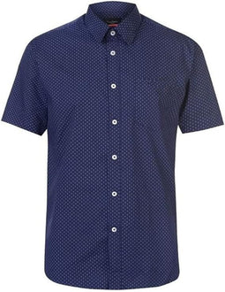 Pierre Cardin - Heren polo - Regular fit korte mouwen - Navy/Wit - Maat L