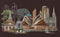 Thea Gouverneur - Borduurpakket met telpatroon - 480.05 - Voorgesorteerde DMC Garens - Sydney - Zwart Aida - 79 cm x 50 cm - DIY Kit