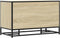 vidaXL - Schoenenbank - 84x40x53,5 - cm - bewerkt - hout - en - metaal - sonoma - eiken
