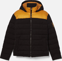 Timberland South Twin - Winter Jas - Gerecycled polyester - Zwart/Geel - Maat XL