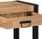 vidaXL - Console - Tafel - Zwart - 90x33x75 - cm - van - Massief - Acaciahout - en - Metaal