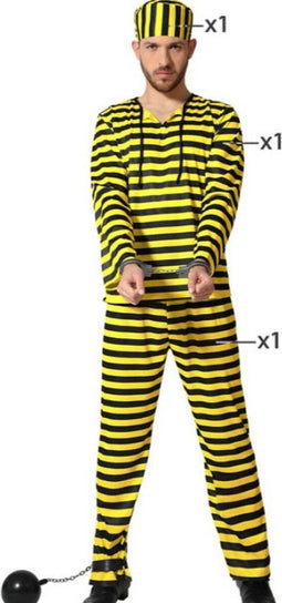 Atosa Gevangenenkostuum Geel 2XL