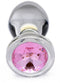 Booty Sparks - Pink Gem Glazen Buttplug Met Siersteen - Roze - Drie maten Medium