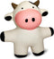 Hondenspeelgoed Hilton Cow Wit Zwart Latex