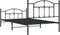 vidaXL - Bedframe - met - hoofd- - en - voeteneinde - metaal - zwart - 100x200 - cm