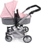 Bayer Chic Poppenwagen Mika combi (lichtgrijs/roze)