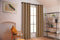 Larson - Luxe effen blackout gordijn - met ringen - 1.5m x 2.5m - Donker taupe